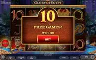 Free Spins Feature - Glory of Egypt Endorphina 5 Reel/10 Line