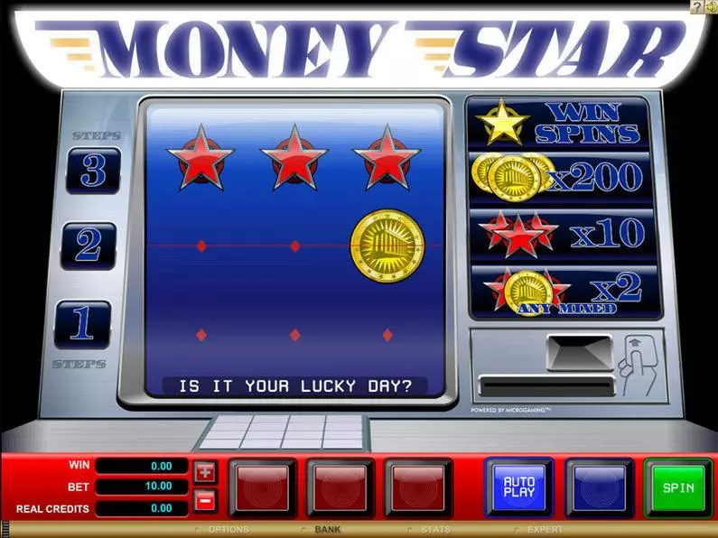 Main Screen Reels - Money Star Microgaming AWP 