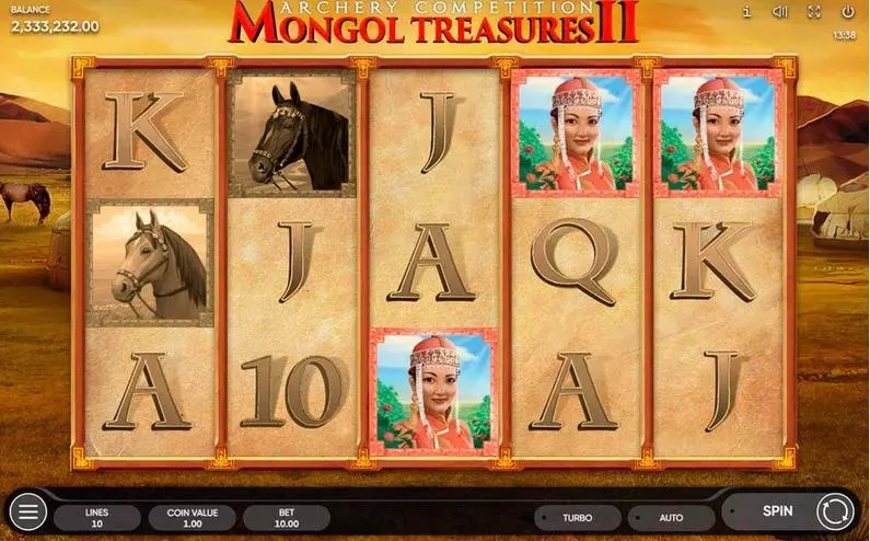 Main Screen Reels - Mongol Treasures II: Archery Competition Endorphina  
