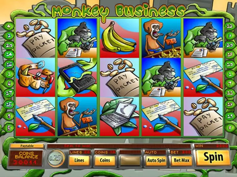 Main Screen Reels - Monkey Business Mazooma  