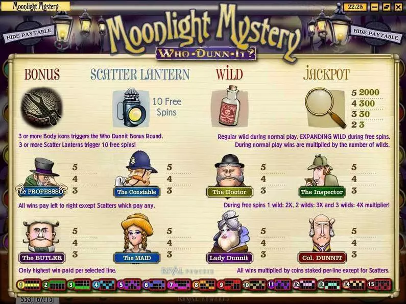Info and Rules - Moonlight Mystery Rival Video 