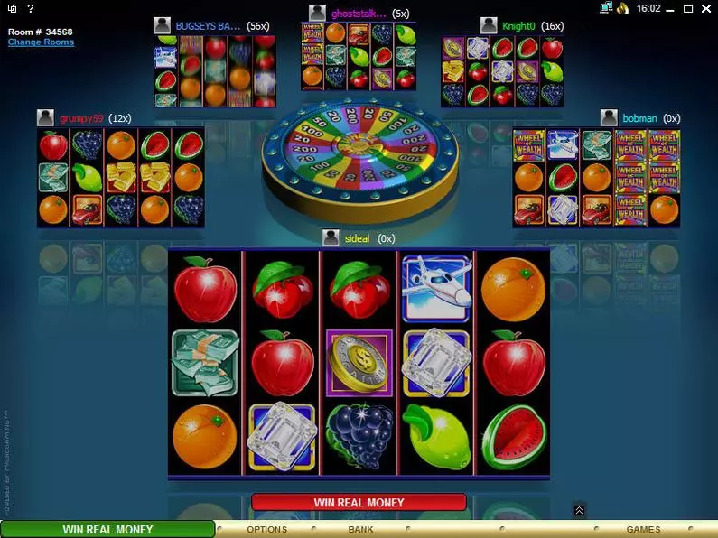 Main Screen Reels - Multi-Player Wheel of Wealth Special Edition Microgaming Multiplayer slot 