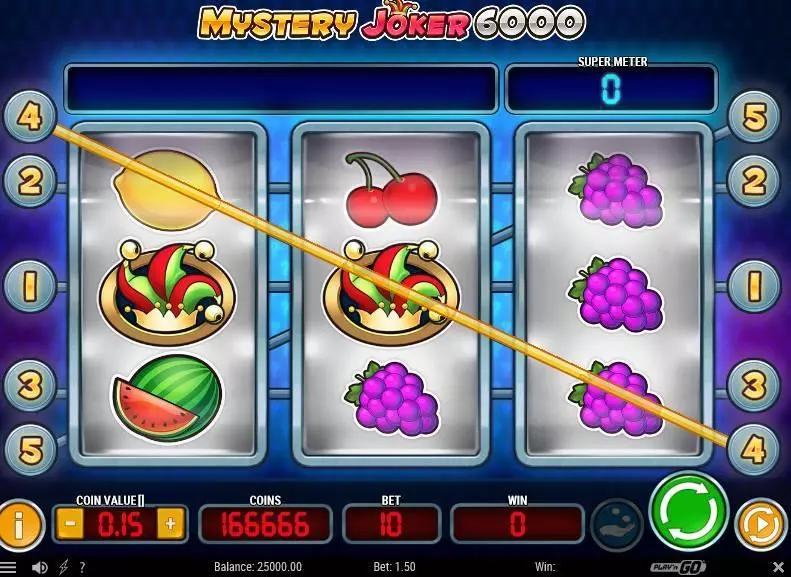 Main Screen Reels - Mystery Joker 6000 Play'n GO  