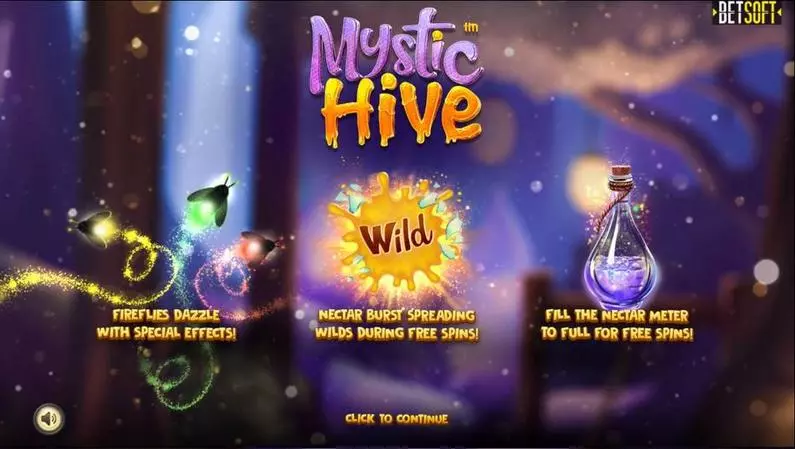 Info and Rules - Mystic Hive BetSoft Cluster Pays 
