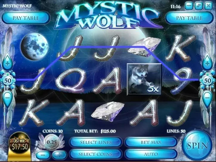 Main Screen Reels - Mystic Wolf Rival Bonus Round 