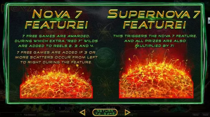Info and Rules - Nova 7's RTG Bonus Round 