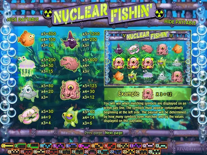 Info and Rules - Nuclear Fishin Rival Video 