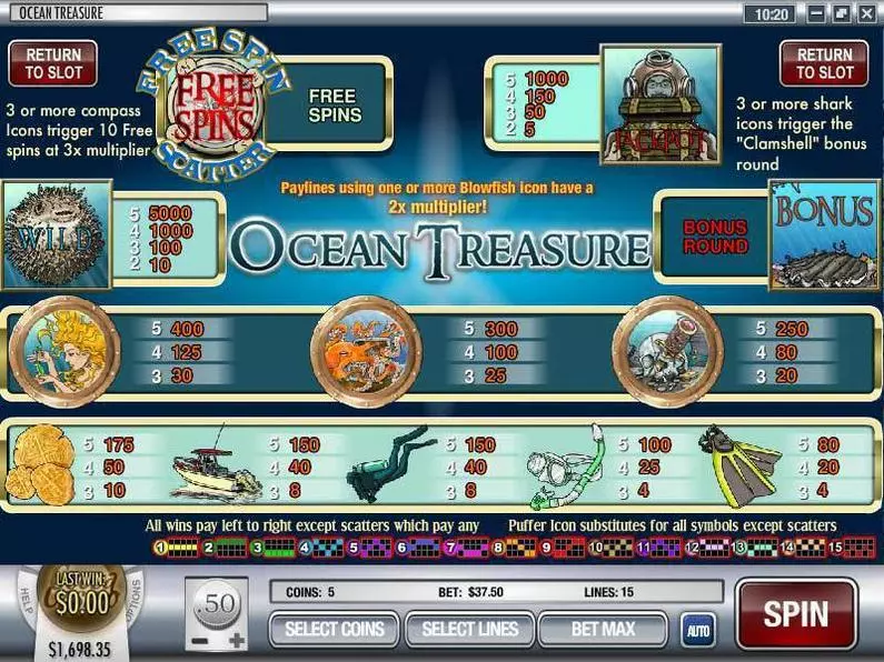 Info and Rules - Ocean Treasure Rival Video 