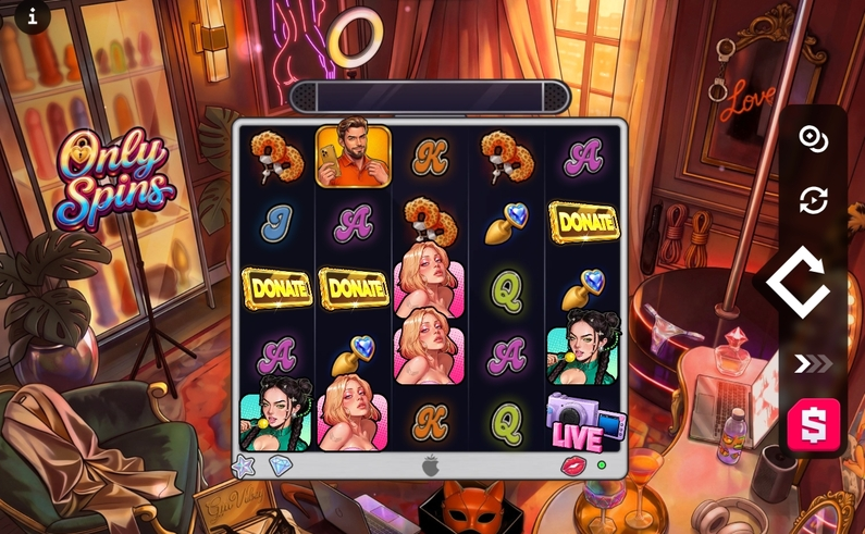 Main Screen Reels - Only Spins TrueLab Games Pay Anywhere 