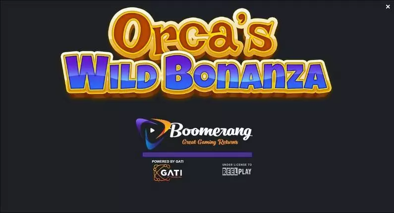 Introduction Screen - Orca's Wild Bonanza ReelPlay  