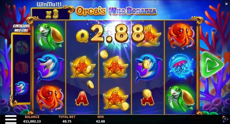 Winning Screenshot - Orca's Wild Bonanza ReelPlay  