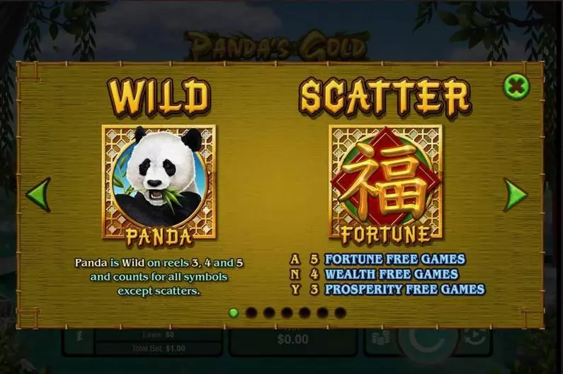 Bonus 1 - Panda's Gold RTG  