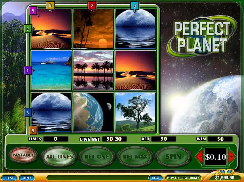 Main Screen Reels - Perfect Planet PlayTech Video 