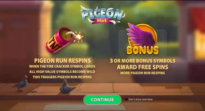 Introduction Screen - Pigeon Hut StakeLogic  