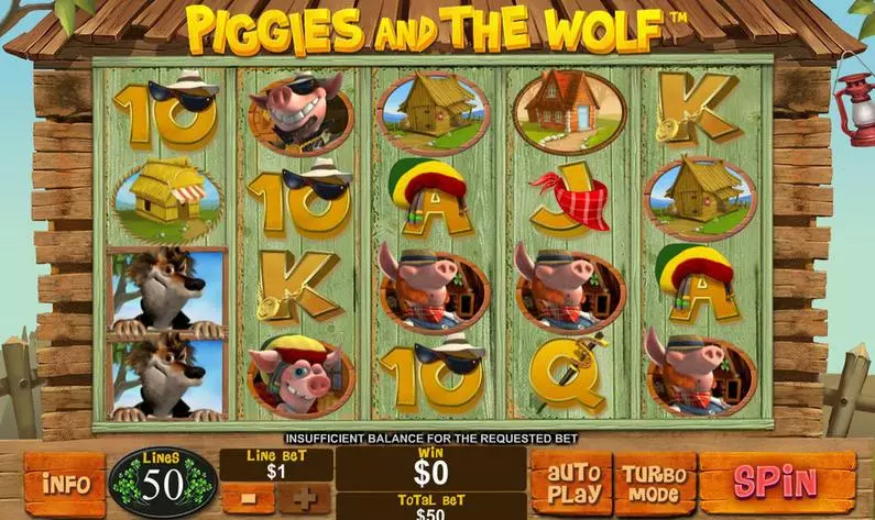 Main Screen Reels - Piggies and the Wolf PlayTech Bonus Round 