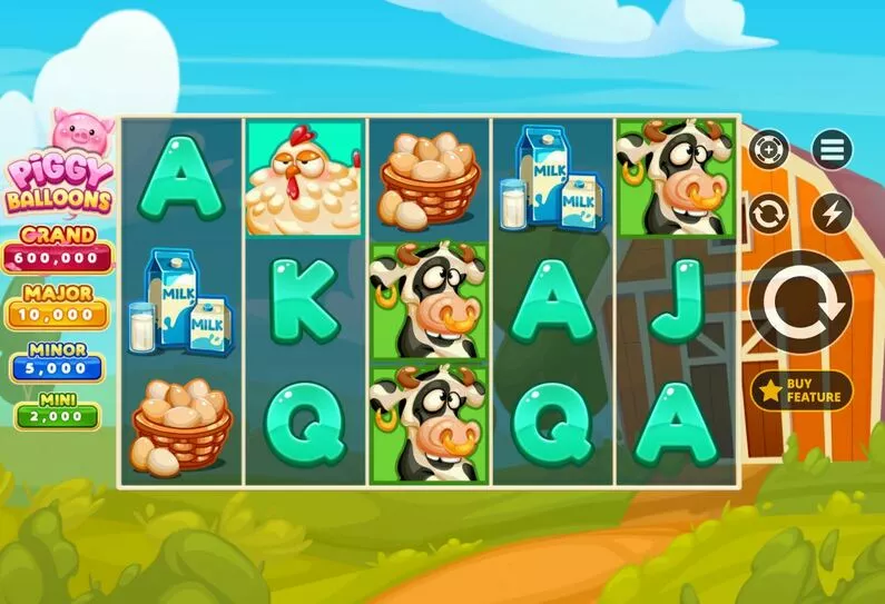 Main Screen Reels - Piggy Balloons Apparat Gaming  