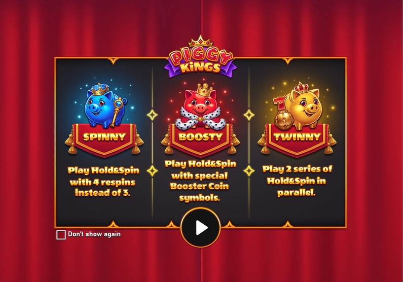 Info and Rules - Piggy Kings Apparat Gaming  