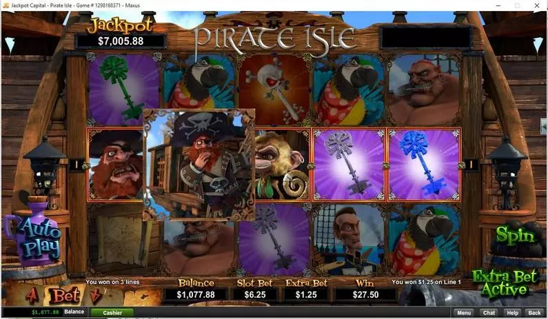 Main Screen Reels - Pirate Isle - 3D RTG Fixed Lines 