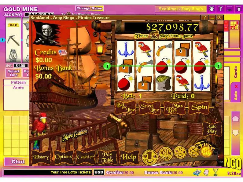 Main Screen Reels - Pirate's Treasure Byworth Bonus Round 