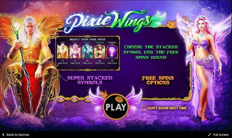 Info and Rules - Pixie Wings Pragmatic Play  