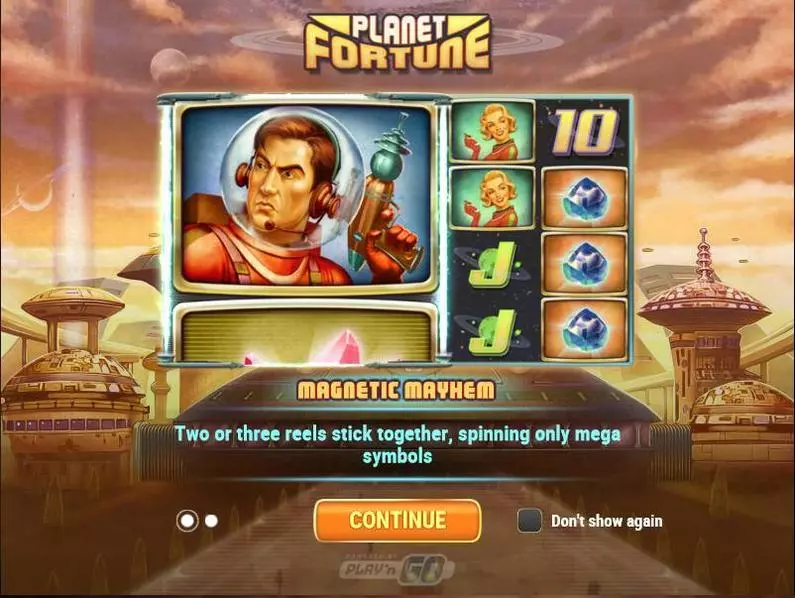 Info and Rules - Planet Fortune Play'n GO  