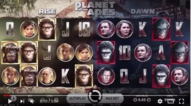 Info and Rules - Planet of Apes NetEnt Fixed Lines 