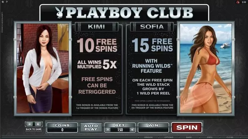 Info and Rules - Playboy Microgaming 243 Ways 