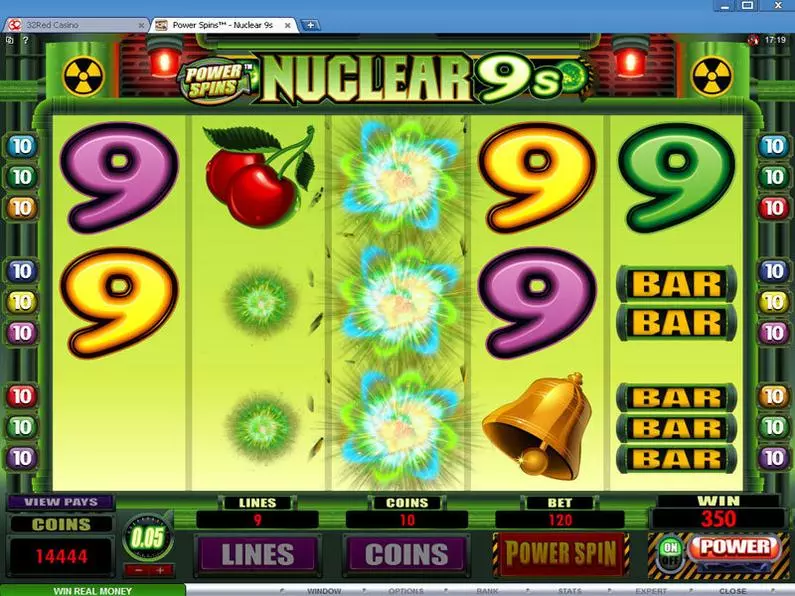 Bonus 1 - Power Spins - Nuclear 9's Microgaming Coin Based 
