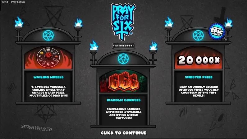 Info and Rules - Pray for Six Hacksaw Gaming  