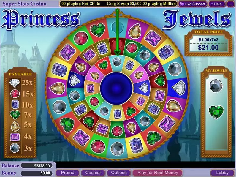 Bonus 1 - Princess Jewels WGS Technology Bonus Round 