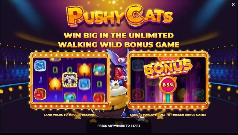 Info and Rules - Pushy Cats Yggdrasil Buy Bonus 