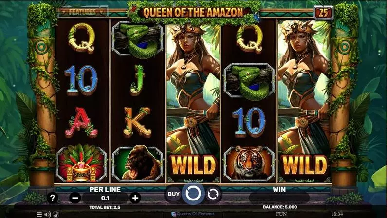 Main Screen Reels - Queen Of The Amazon Spinomenal  