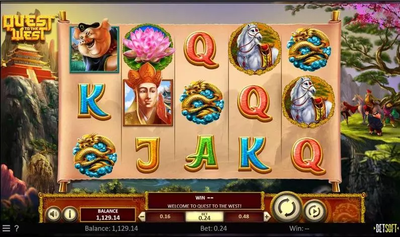 Main Screen Reels - Quest to the West BetSoft  
