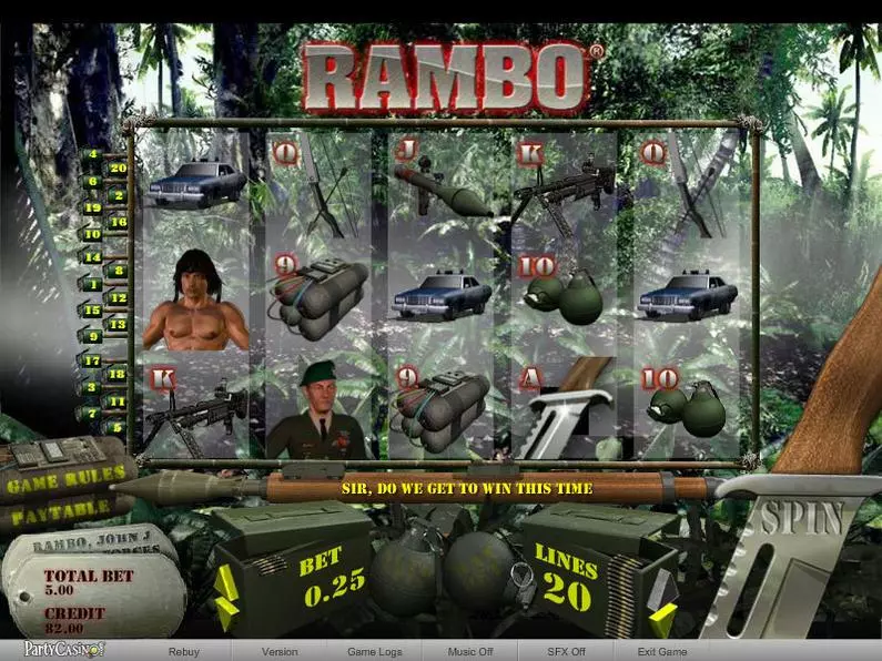 Main Screen Reels - Rambo bwin.party Video 