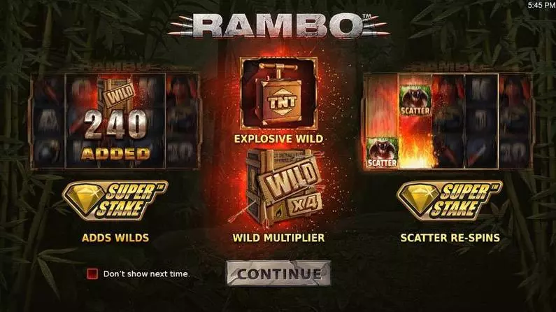 Info and Rules - Rambo StakeLogic  