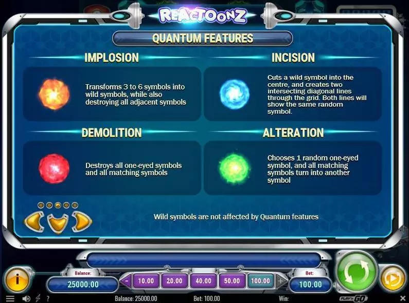 Bonus 4 - Reactoonz Play'n GO Collapsing Reels 