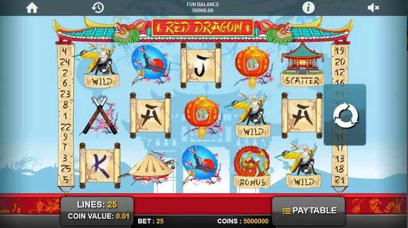 Main Screen Reels - Red Dragon 1x2 Gaming  