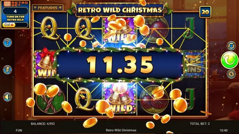 Winning Screenshot - Retro Wild Christmas Spinomenal  