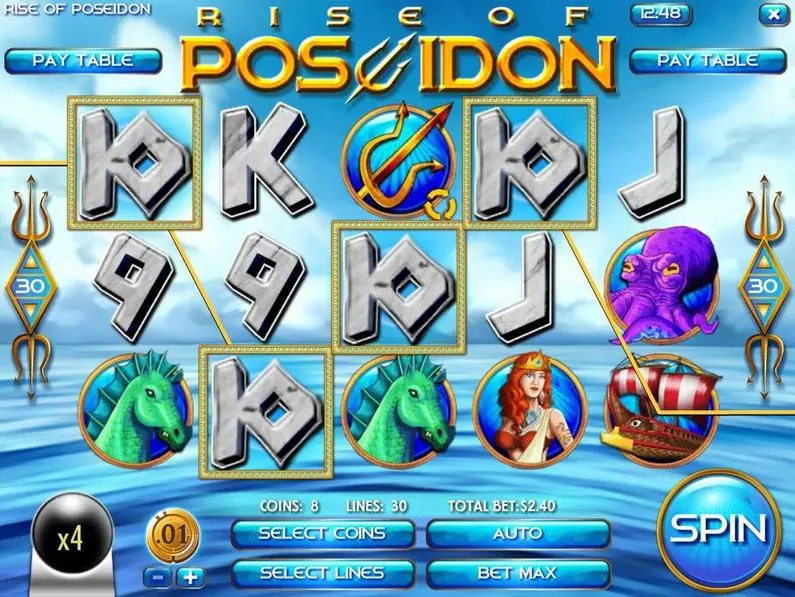 Main Screen Reels - Rise of Poseidon Rival  