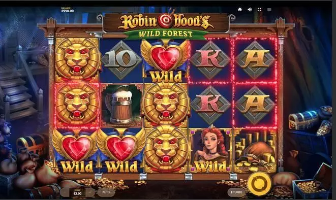 Main Screen Reels - Robin Hood's Wild Forest Red Tiger Gaming  
