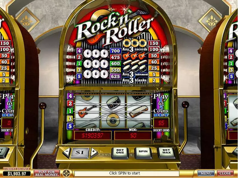 Main Screen Reels - Rock'n'Roller PlayTech  