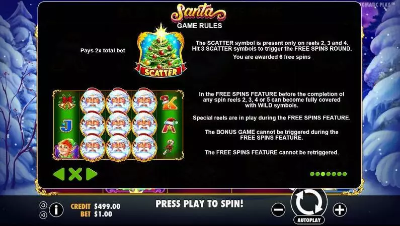 Bonus 2 - Santa Pragmatic Play  