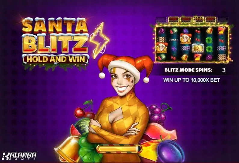 Introduction Screen - Santa Blitz Hold and Win Kalamba Games Buy Bonus 