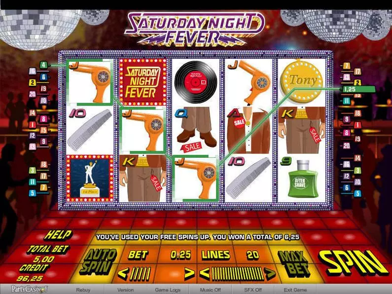 Main Screen Reels - Saturday Night Fever bwin.party Video 
