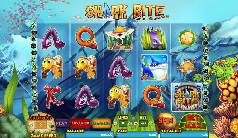 Main Screen Reels - Shark Bite Amaya Bonus Round 