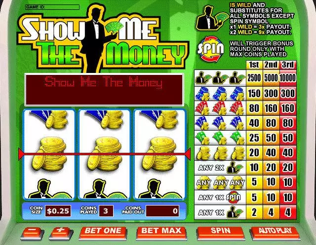 Main Screen Reels - Show Me The Money Leap Frog Bonus Round 