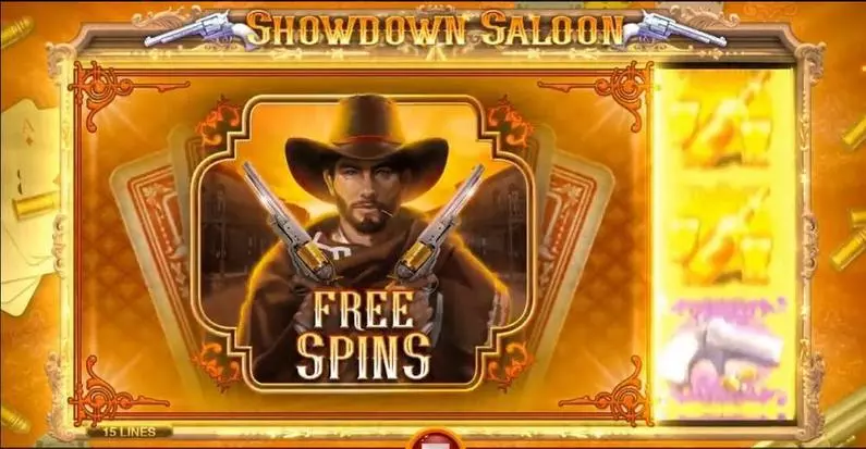 Info and Rules - Showdown Saloon Microgaming Fixed Lines 