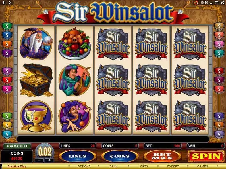 Bonus 1 - Sir Winsalot Microgaming Coin Based 