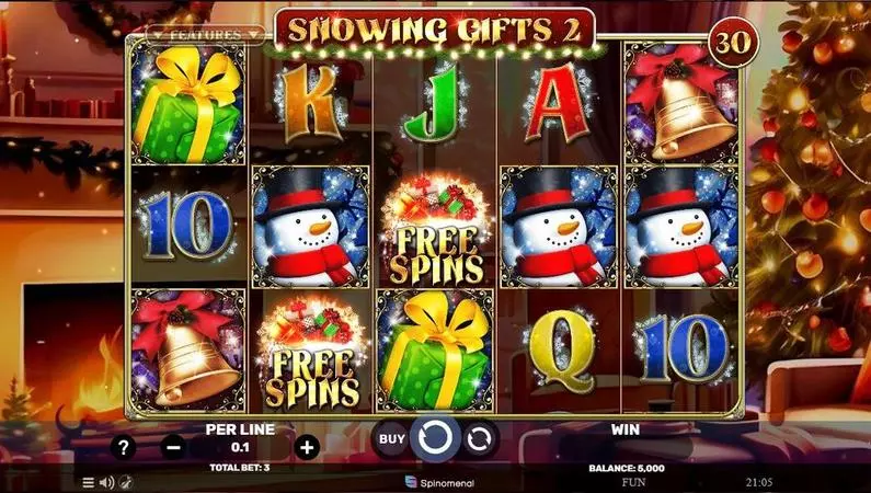 Main Screen Reels - Snowing Gifts 2 Spinomenal  