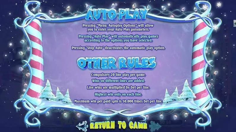 Info and Rules - SnowMania RTG Fixed Lines 